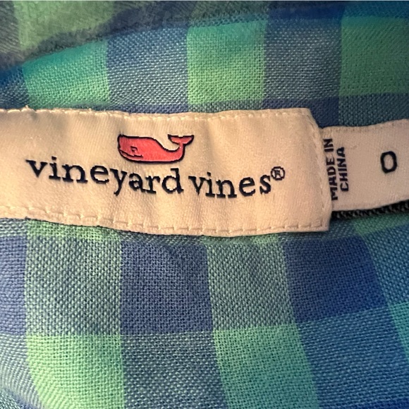 Vineyard Vines checked half button down popover - Picture 4 of 5